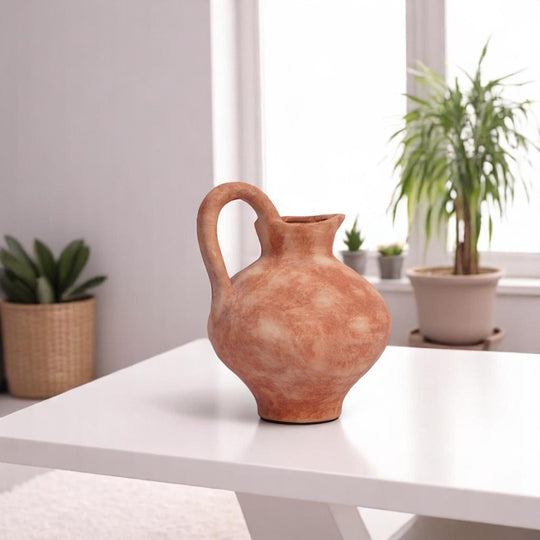 Terracotta Jug Ceramic Vases – Decorative Vase Set